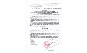 Quyết định về việc phê duyệt Dự toán và Kế hoạch lựa chọn nhà thầu Dự toán mua sắm dịch vụ thi công chăm sóc, bảo dưỡng cây xanh, mảng xanh phục vụ hợp đồng số 01/2025/HĐ-DVCI