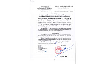 Quyết định về việc phê duyệt Dự toán và Kế hoạch lựa chọn nhà thầu Dự toán mua sắm hàng hóa “đồng phục cho khối trực tiếp và bảo vệ Công ty năm 2026”