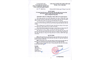 Quyết định số 114/QĐ-CVCX ngày 19/01/2026 của Công ty về việc phê duyệt Dự toán và Kế hoạch lựa chọn nhà thầu Dự toán mua sắm vật tư duy tu tháng và tăng cường Tết âm lịch năm 2026 phục vụ Công viên Trung Tâm