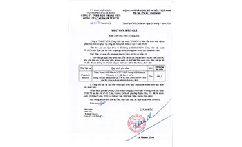 Thư mời báo giá số 1183/TM-CVCX ngày 28/4/2026 của Công ty về việc mời báo giá vật tư phân bón hữu cơ phục vụ công tác bón phân đợt 1 năm 2026