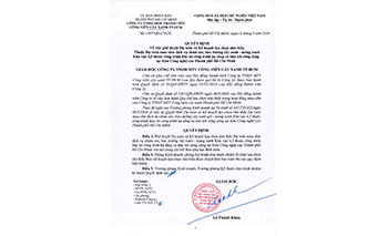 Quyết định về việc phê duyệt Dự toán và Kế hoạch lựa chọn nhà thầu Thuộc Dự toán mua sắm dịch vụ chăm sóc, bảo dưỡng cây xanh - mảng xanh Khu vực 4,5 thuộc công trình Bảo trì công trình hạ tầng và tiện ích công cộng tại Khu Công nghệ cao Thành phố Hồ Chí Minh