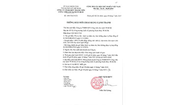 Thông báo mời chào hàng cạnh tranh