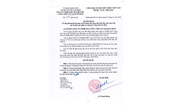 Quyết định số 197/QĐ-CVCX ngày 26/01/2026 của Công ty về việc phê duyệt Dự toán và Kế hoạch lựa chọn nhà thầu Dự toán mua sắm vật tư thay hoa phục vụ công tác Công viên Tao Đàn