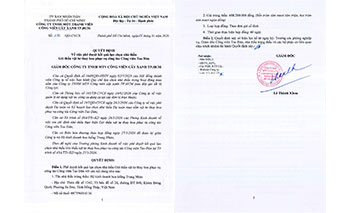 Quyết định số 236/QĐ-CVCX ngày 28/01/2026 của Công ty về việc phê duyệt kết quả lựa chọn nhà thầu Gói thầu vật tư thay hoa phục vụ công tác Công viên Tao Đàn