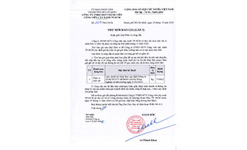Thư mời báo giá phân bón vi sinh vật (lần 2)