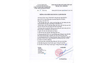 Thông báo mời chào hàng cạnh tranh