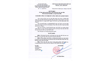 Quyết định về việc phê duyệt Dự toán và Kế hoạch lựa chọn nhà thầu Dự toán mua sắm bảo hiểm xe cơ giới năm 2026