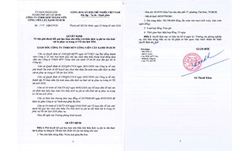 Quyết định số 348/QĐ-CVCX ngày 05/02/2026 của Công ty về việc phê duyệt kết quả lựa chọn nhà thầu Gói thầu dịch vụ thuê vật tư thuê vật tư trang trí Tết âm lịch 2026 phục vụ công tác của Công viên Trung Tâm