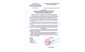 Quyết định về việc phê duyệt Dự toán và Kế hoạch lựa chọn nhà thầu  Dự toán mua sắm hàng hóa công cụ dụng cụ phục vụ công tác  Tại Hội Hoa Xuân TP.Hồ Chí Minh lần thứ 46