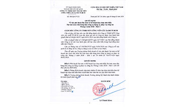 Quyết định về việc phê duyệt Dự toán và Kế hoạch lựa chọn nhà thầu  Dự toán mua sắm hàng hóa công cụ dụng cụ phục vụ công tác  Tháng 2 năm 2026 – Đợt 1