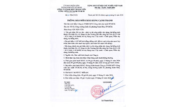 Thông báo mời chào hàng cạnh tranh