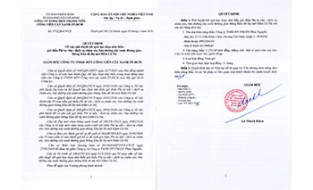 Quyết định về việc phê duyệt kết quả lựa chọn nhà thầu  gói thầu Phi tư vấn - dịch vụ chăm sóc, bảo dưỡng cây xanh đường giao thông Khu đô thị mới Đầm Cà Ná