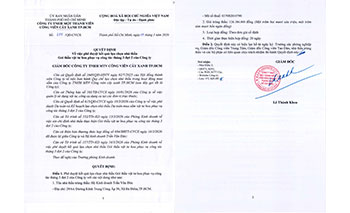 Quyết định số 688/QĐ-CVCX ngày 17/3/2026 của Công ty về việc phê duyệt kết quả lựa chọn nhà thầu Gói thầu vật tư hoa phục vụ công tác tháng 3 đợt 2 của Công ty