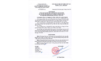 Quyết định về việc phê duyệt Dự toán và Kế hoạch lựa chọn nhà thầu  Dự toán mua sắm hàng hóa vật tư phục vụ công tác duy tu  các công trình không thường xuyên Đợt 1 năm 2026