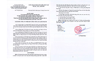 Quyết định về việc phê duyệt kết quả lựa chọn nhà thầu Gói thầu hàng hóa công cụ dụng cụ phục vụ công tác duy tu  các công trình không thường xuyên Đợt 1 năm 2026