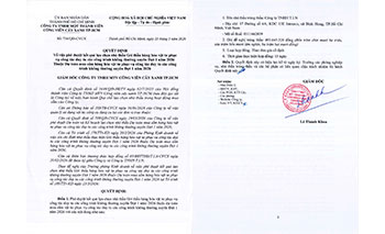 Quyết định về việc phê duyệt kết quả lựa chọn nhà thầu Gói thầu hàng hóa vật tư phục vụ công tác duy tu các công trình không thường xuyên Đợt 1 năm 2026  Thuộc Dự toán mua sắm hàng hóa vật tư phục vụ công tác duy tu các công trình không thường xuyên Đợt 1 năm 2026