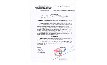 Quyết định về việc phê duyệt hồ sơ báo giá gói thầu hàng hóa - vậ tư phục vụ hoạt động sản xuất kinh doanh của công ty năm 2026