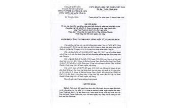 Quyết định việc phê duyệt Kế hoạch lựa chọn nhà thầu thuộc dự toán mua sắm dịch vụ thi công phục vụ Gói thầu XL-3: Đoạn từ đường Lương Ngọc Quyến đến  sông Vàm Thuật
