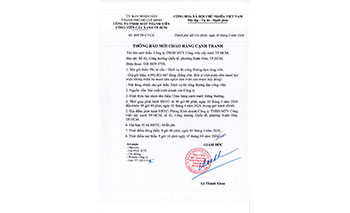 Thông báo mời chào hàng cạnh tranh dịch vụ thi công đường dạo công viên