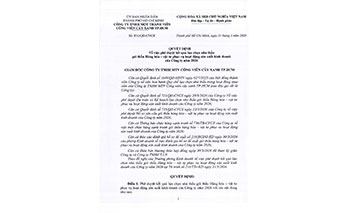 Quyết định Về việc phê duyệt kết quả lựa chọn nhà thầu gói thầu Hàng hóa – vật tư phục vụ hoạt động sản xuất kinh doanh của Công ty năm 2026