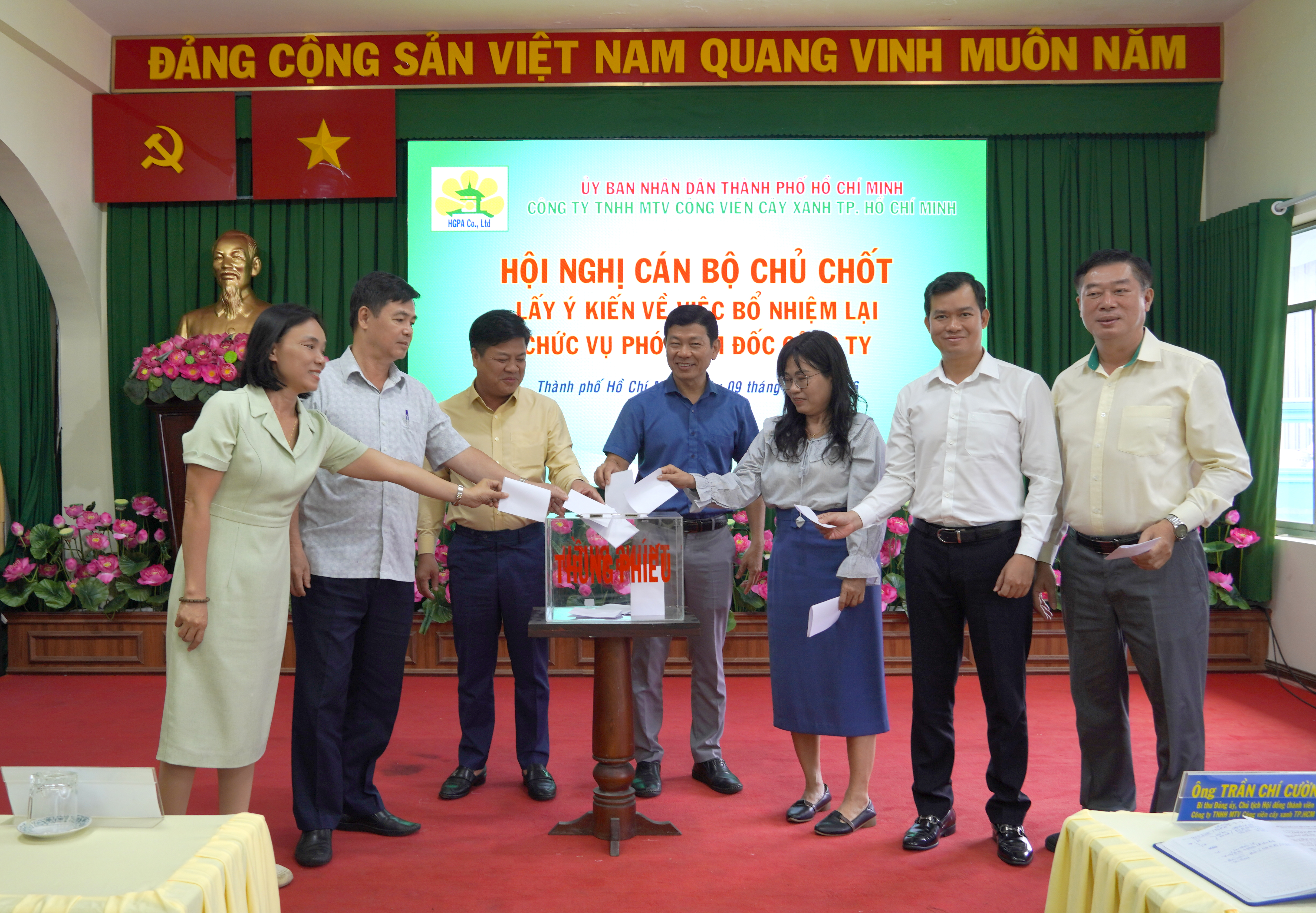 Hội nghị cán bộ chủ chốt thực hiện quy trình bổ nhiệm lại chức vụ Phó Giám đốc Công ty