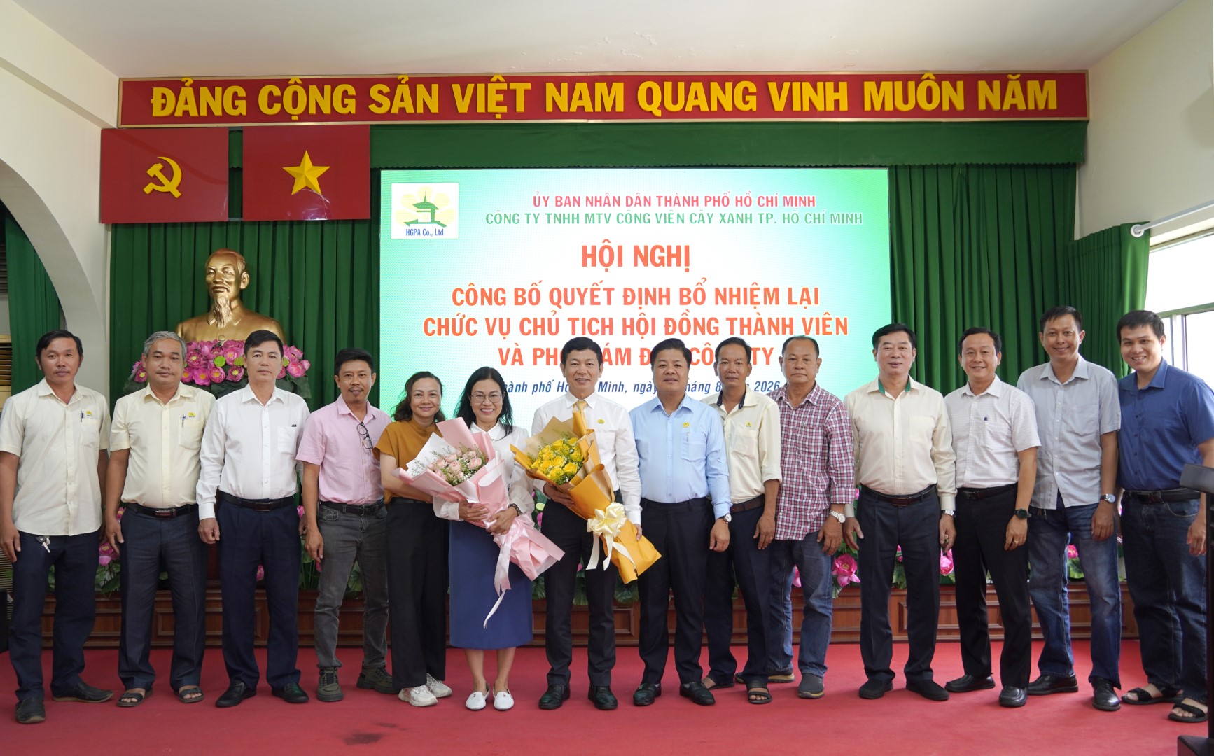 Hội nghị công bố Quyết định bổ nhiệm lại chức vụ Chủ tịch Hội đồng thành viên và Phó Giám đốc Công ty