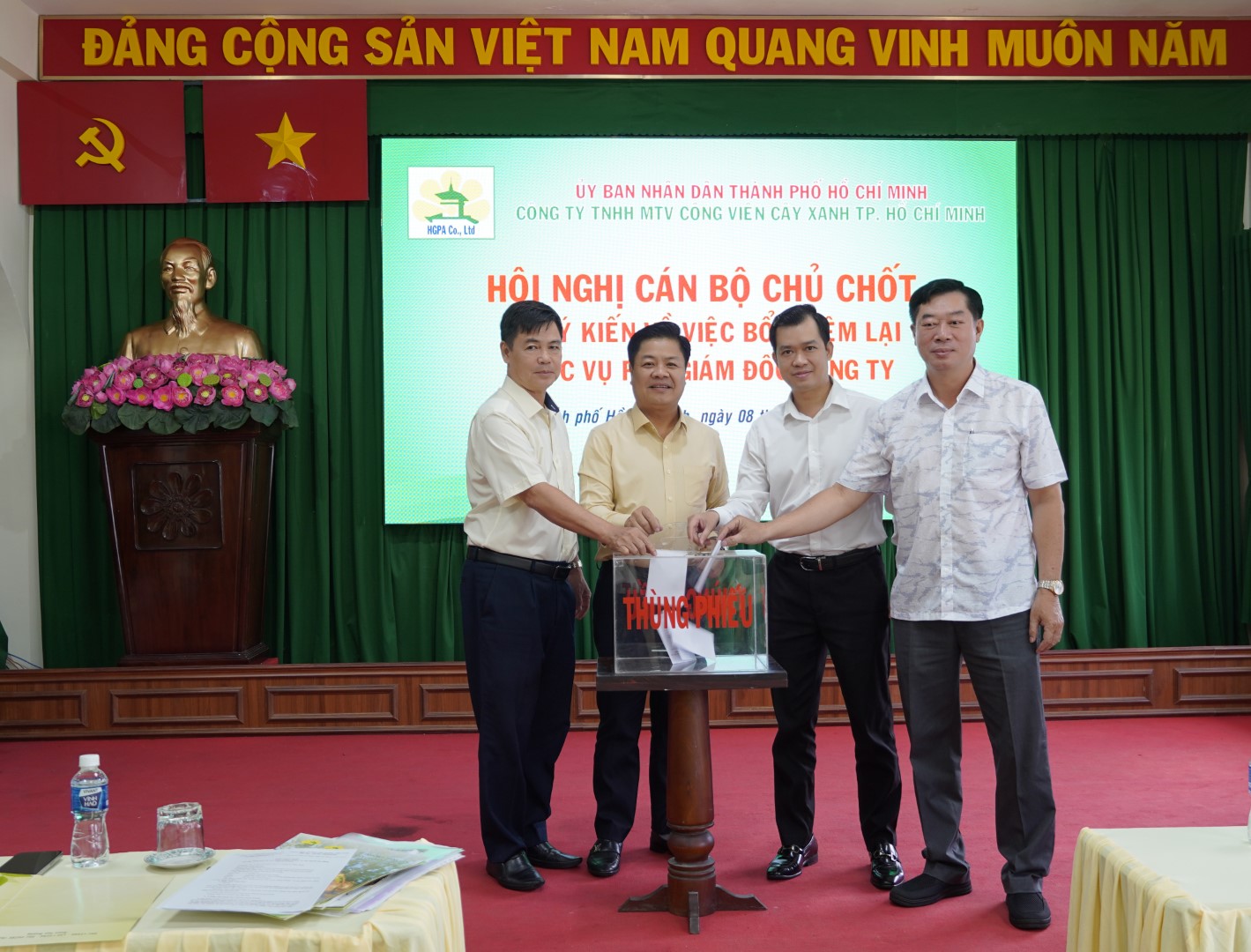 Hội nghị cán bộ chủ chốt thực hiện quy trình bổ nhiệm lại chức vụ Phó Giám đốc Công ty