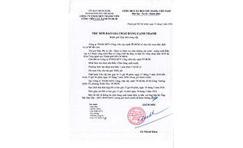 Thư mời chào hàng cạnh tranh